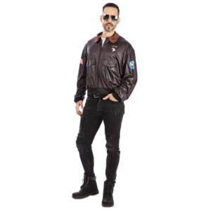 DISFRAZ CAZADORA AVIADOR HOMBRE