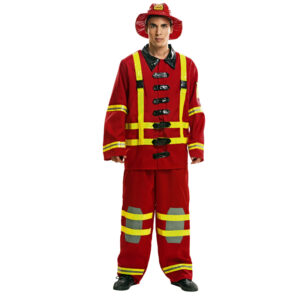 DISFRAZ DE BOMBERO ADULTO