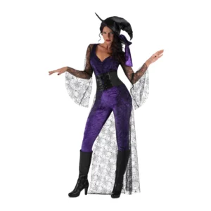 DISFRAZ DE BRUJA MORADO MUJER