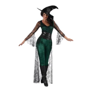 DISFRAZ DE BRUJA VERDE PARA MUJER
