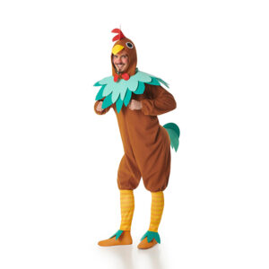 DISFRAZ DE GALLO MARRÓN PARA HOMBRE