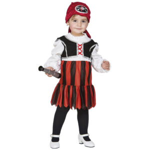 DISFRAZ DE PIRATA PARA BEBÉ NIÑA