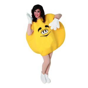 DISFRAZ DE DULCE AMARILLO M&M ADULTO