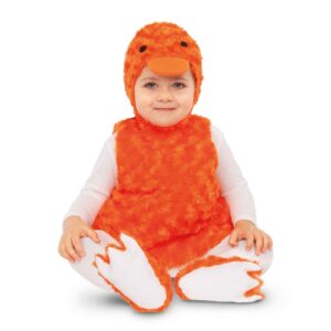 DISFRAZ DE PATITO PELUCHE NARANJA BEBÉ