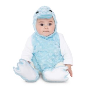 DISFRAZ DE PATITO AZUL PELUCHE BEBÉ