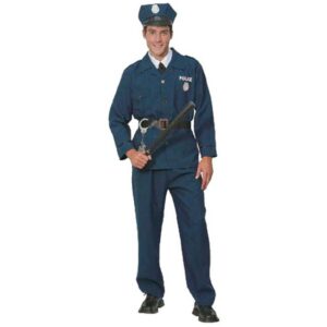 DISFRAZ DE POLICIA AZUL HOMBRE